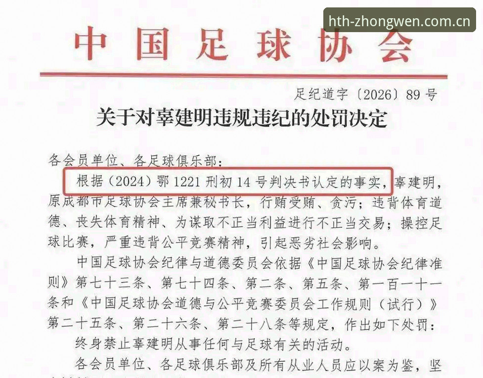 中国足协第三批禁足名单最新动态：HTH体育数据模块v3.0.5同步评测